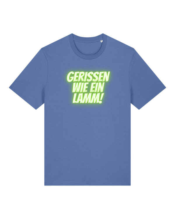 Logo-Shirt | unisex, bio, OEKOTEX-100, diverse Farben | 🛜 GERISSEN WIE EIN LAMM