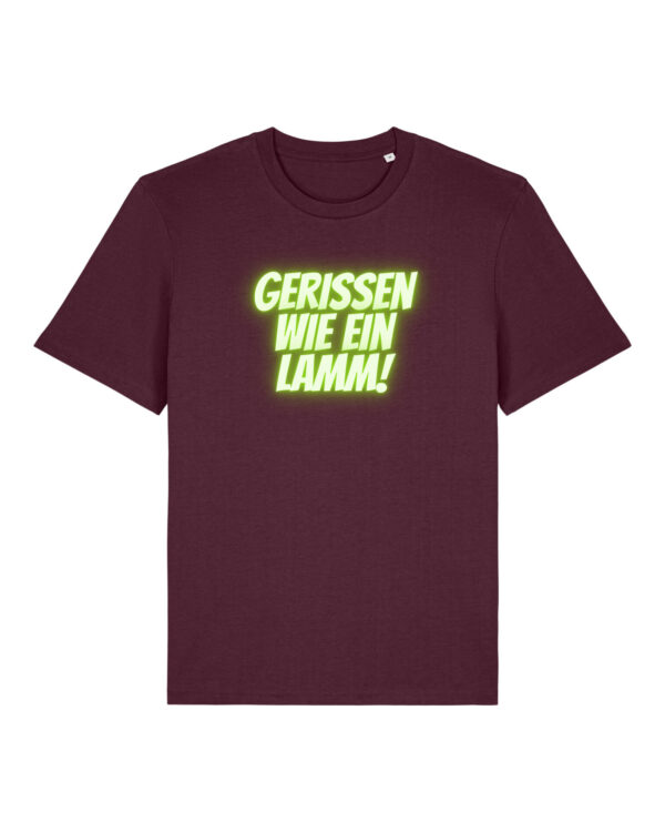 Logo-Shirt | unisex, bio, OEKOTEX-100, diverse Farben | 🛜 GERISSEN WIE EIN LAMM