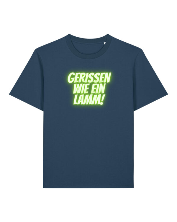 Logo-Shirt | unisex, bio, OEKOTEX-100, diverse Farben | 🛜 GERISSEN WIE EIN LAMM