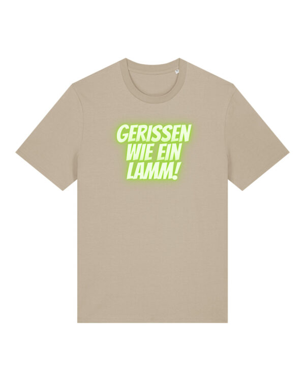 Logo-Shirt | unisex, bio, OEKOTEX-100, diverse Farben | 🛜 GERISSEN WIE EIN LAMM