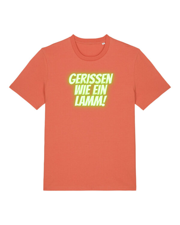 Logo-Shirt | unisex, bio, OEKOTEX-100, diverse Farben | 🛜 GERISSEN WIE EIN LAMM