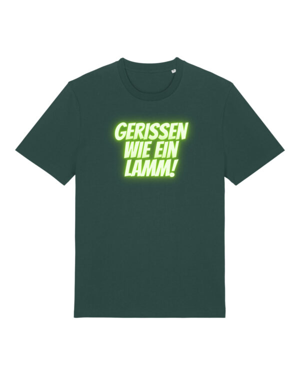 Logo-Shirt | unisex, bio, OEKOTEX-100, diverse Farben | 🛜 GERISSEN WIE EIN LAMM