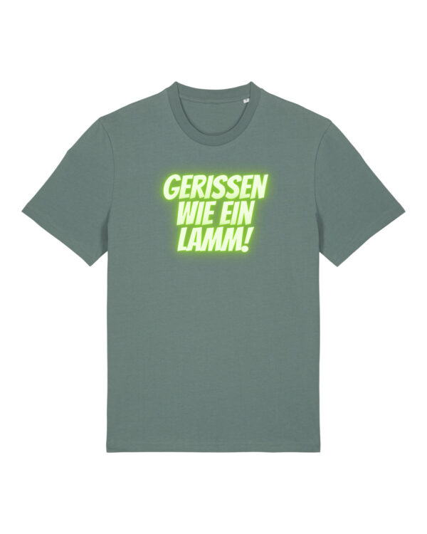 Logo-Shirt | unisex, bio, OEKOTEX-100, diverse Farben | 🛜 GERISSEN WIE EIN LAMM