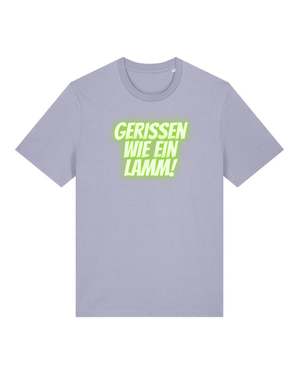 Logo-Shirt | unisex, bio, OEKOTEX-100, diverse Farben | 🛜 GERISSEN WIE EIN LAMM