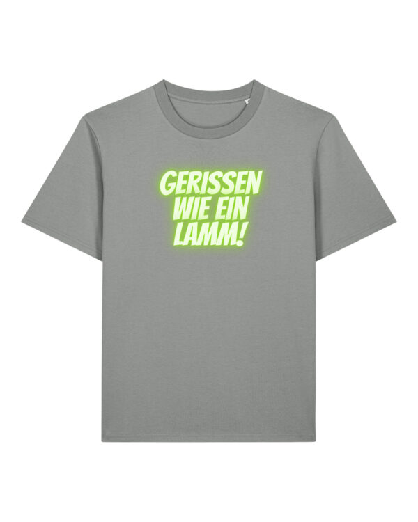 Logo-Shirt | unisex, bio, OEKOTEX-100, diverse Farben | 🛜 GERISSEN WIE EIN LAMM