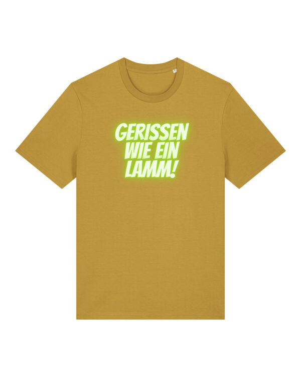 Logo-Shirt | unisex, bio, OEKOTEX-100, diverse Farben | 🛜 GERISSEN WIE EIN LAMM