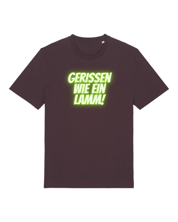 Logo-Shirt | unisex, bio, OEKOTEX-100, diverse Farben | 🛜 GERISSEN WIE EIN LAMM