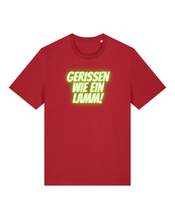 Logo-Shirt | unisex, bio, OEKOTEX-100, diverse Farben | 🛜 GERISSEN WIE EIN LAMM
