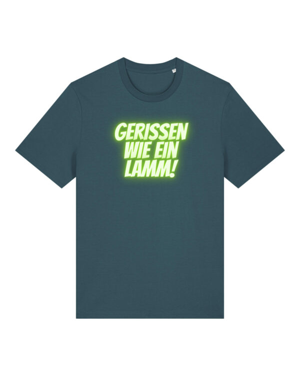 Logo-Shirt | unisex, bio, OEKOTEX-100, diverse Farben | 🛜 GERISSEN WIE EIN LAMM