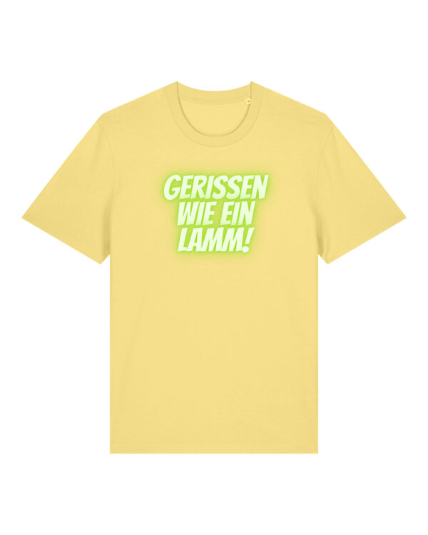 Logo-Shirt | unisex, bio, OEKOTEX-100, diverse Farben | 🛜 GERISSEN WIE EIN LAMM