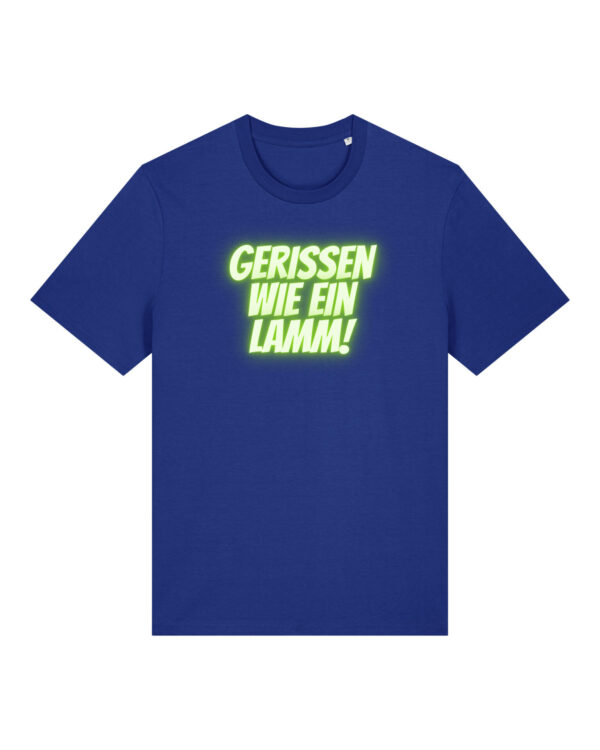 Logo-Shirt | unisex, bio, OEKOTEX-100, diverse Farben | 🛜 GERISSEN WIE EIN LAMM