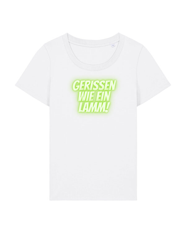 Logo-Shirt mit Taille | Damen, 155 g/m², verschiedene Farben | 🛜 GERISSEN WIE EIN LAMM