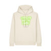gerissen-wie-ein-lamm-schriftzug__stanley-stella-gamechanger__natural-raw__front-main kuscheliger Logo-Hoodie | unisex, bio | 🛜 GERISSEN WIE EIN LAMM