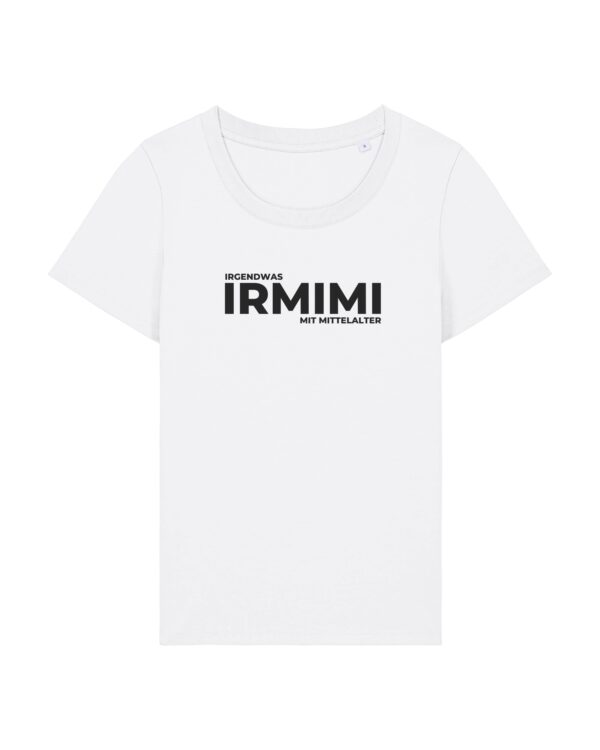 irmimi-logo-black__stanley-stella-expresser-2-0__white__front-main Logo-Shirt (schwarzer Print) | Damen, bio, OEKOTEX-100, verschiedene Farben | 🛜 IRMIMI