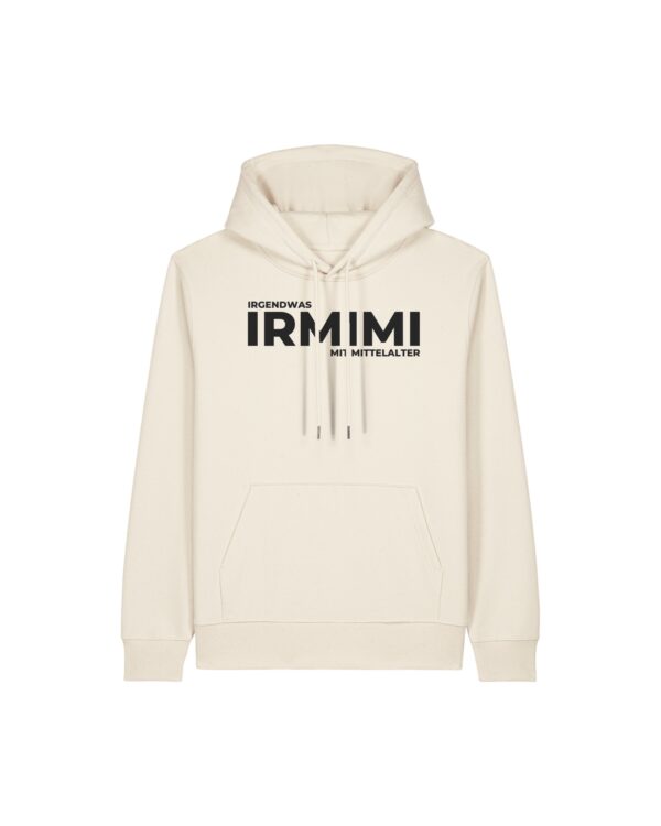 gemütlicher Logo-Hoodie (schwarzer Print) |  unisex, extrem kuschelig, OEKOTEXT 100, recycelt | 🛜 IRMIMI