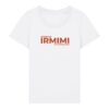 Logo-Shirt (orangefarbener Print) | Damen, bio, OEKOTEX-100, verschiedene Farben | 🛜 IRMIMI