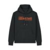 gemütlicher Logo-Hoodie (orangefarbener Print) | unisex, extrem kuschelig, OEKOTEXT 100, recycelt | 🛜 IRMIMI