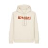 gemütlicher Logo-Hoodie (orangefarbener Print) | unisex, extrem kuschelig, OEKOTEXT 100, recycelt | 🛜 IRMIMI